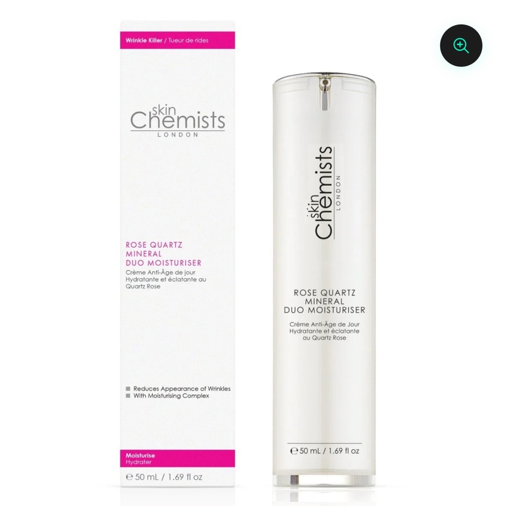 Skin Chemists ROSE QUARTZ DUO MOISTURISER 50ML BRAND NEW/SEALED